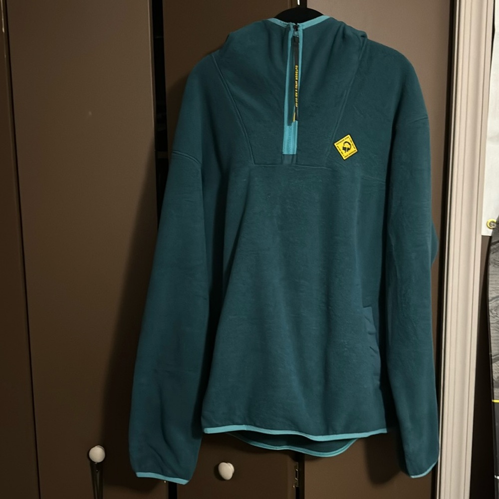 Outdoor Afro X REI Co-Op quarter zip hoodie